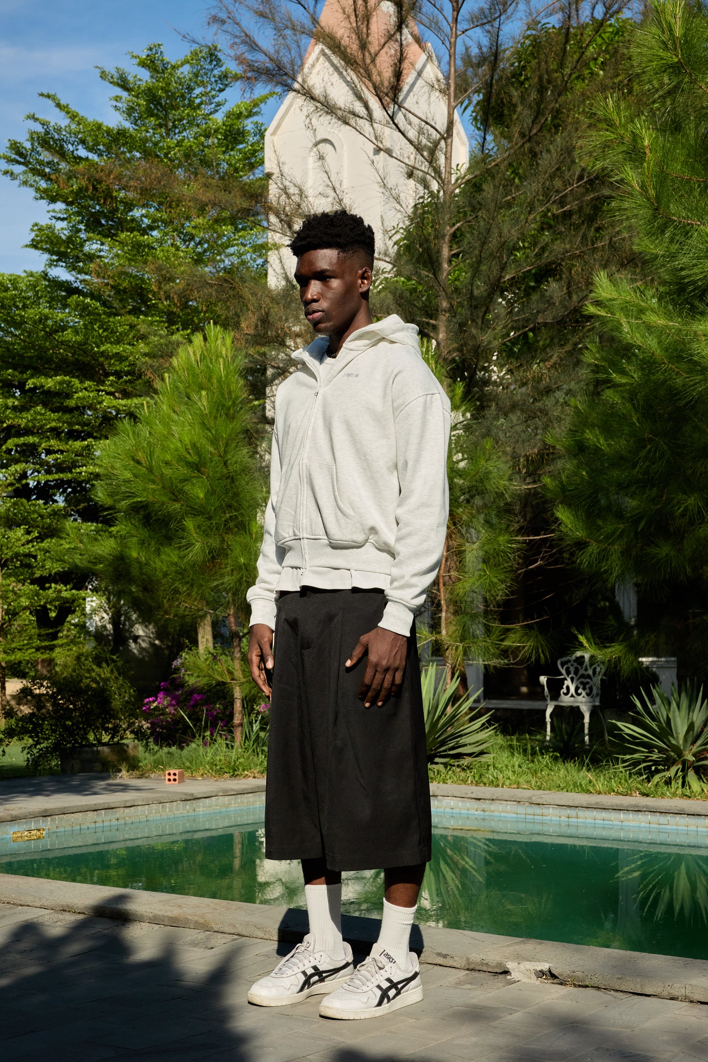 Double Zip Boxy Hoodie