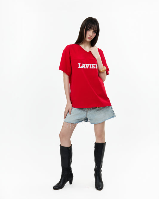 V-neck Boxy Tee