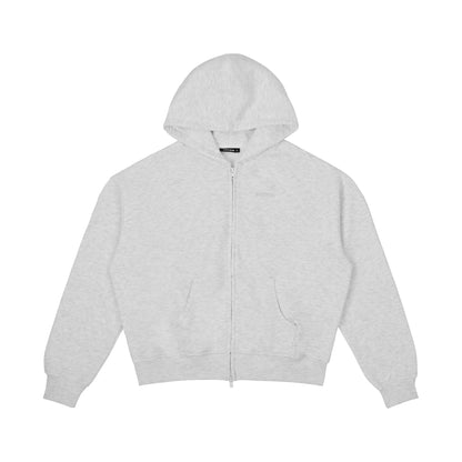 Double Zip Boxy Hoodie